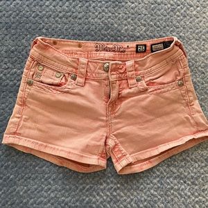 Coral Miss Me shorts